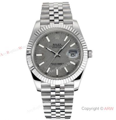 Swiss Rolex Datejust 41 Meteorite Dial Jubilee Watch F8 Factory Cal.3235 41mm